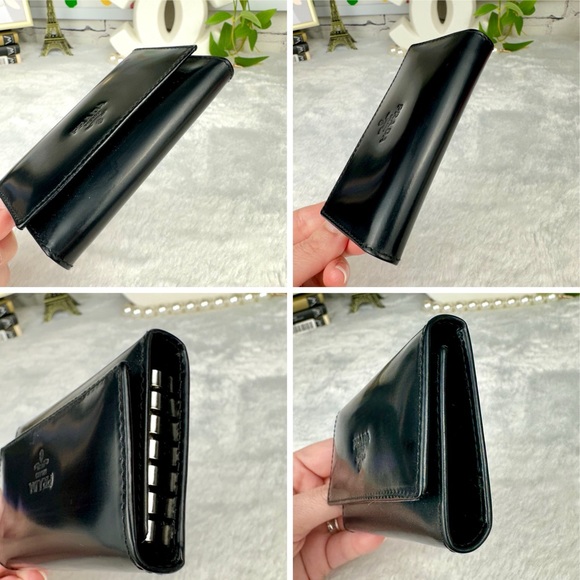 Prada Matte Black Patent Leather Key Cles wallet - Picture 3 of 12